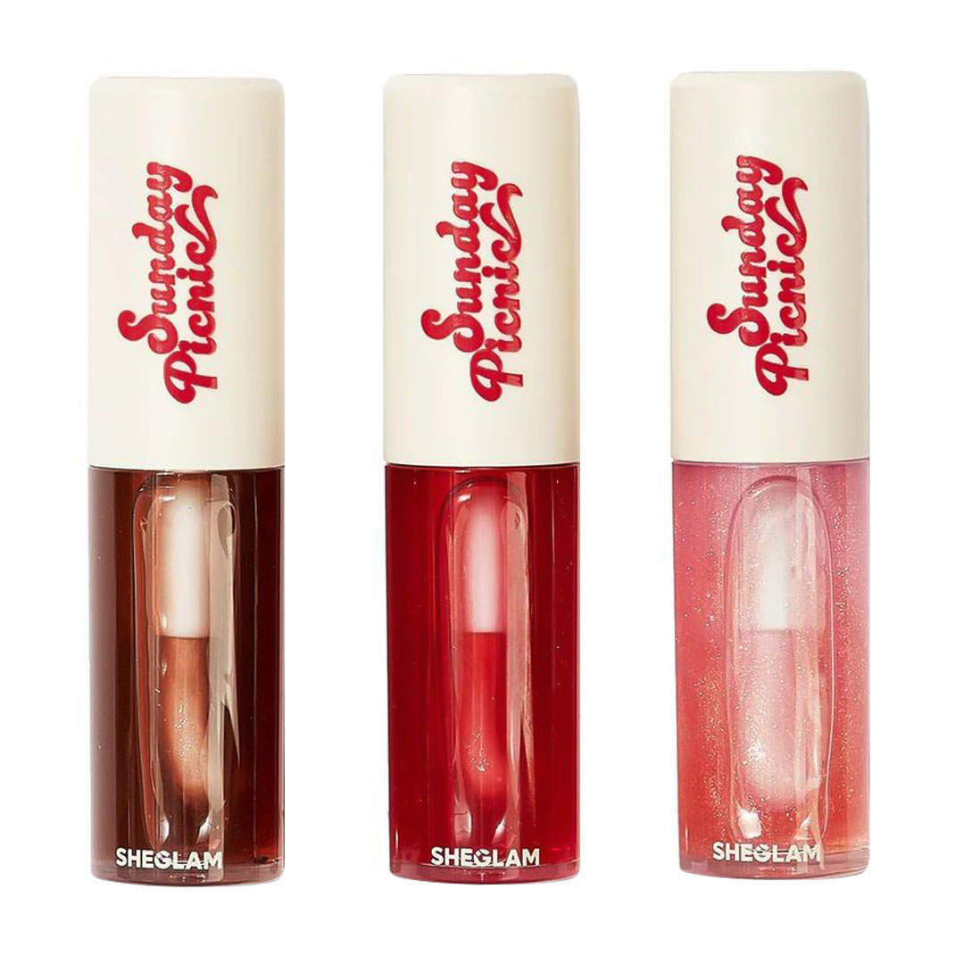 Набір олій для губ Sheglam Sunday Picnic Layer Cake Lip Oil Set, 3*6 мл